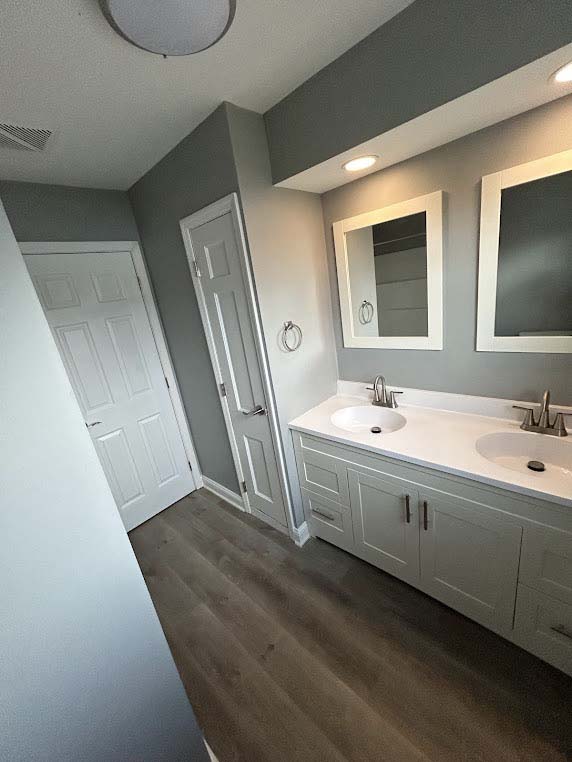 Interior renovation project in Pickerington Ohio showing updated layout and finishes